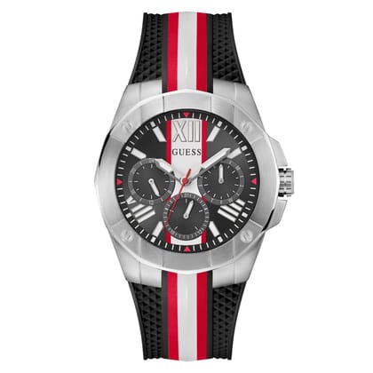 Guess Men 44 mm Black Dial Analog Watch- GW0716G1-Black