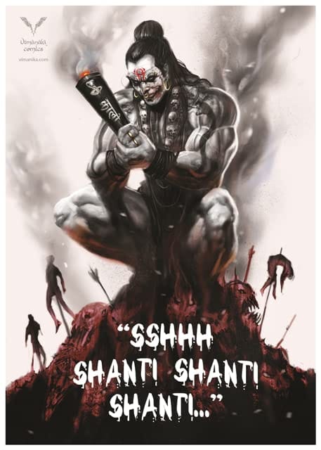 Vimanika Comics Kali Rakhshas - Shhh'. Printed Poster Pack of 1 Pcs