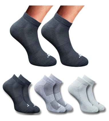 3_Pair Set Unisex Casual Cotton Printed Low Cut Socks (Multicolor)
