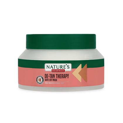 Nature s Essence De Tan Therapy Wipe Off Face Mask| D Tan Face Pack | Brightening Cream for Men & Women | Bleach free formula | Dermatologically Tested | Paraben-Free | 200gm. Nature s Essence De Tan Therapy Wipe Off Face Mask| D Tan Face Pack | Brighten
