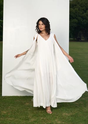 Ceya jumpsuit set (white)-White / XS