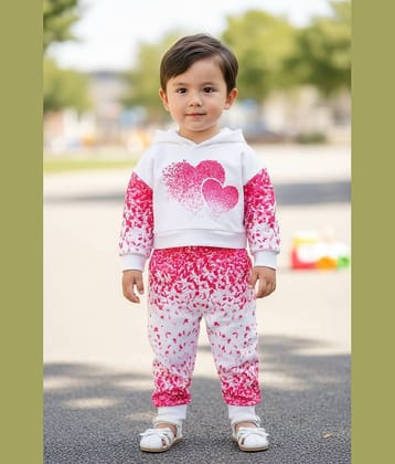 mullickthedeisgner Pack of 1 Baby Boys Cotton Blend T-Shirt & Pants Set ( White )