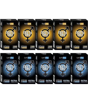 NottyBoy Ultra Dotted and Extra Lubrication Condoms - 100 Units