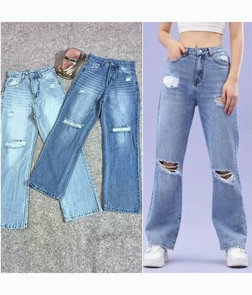 9x denims - Blue Denim Regular Fit Women's Jeans ( Pack of 1 )