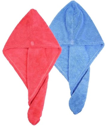 Midastra Multicolor Hair Towel Wrap ( Pack of 2 )