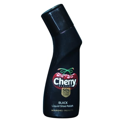Cherry Blossom Black Liquid Shoe Polish 1pc
