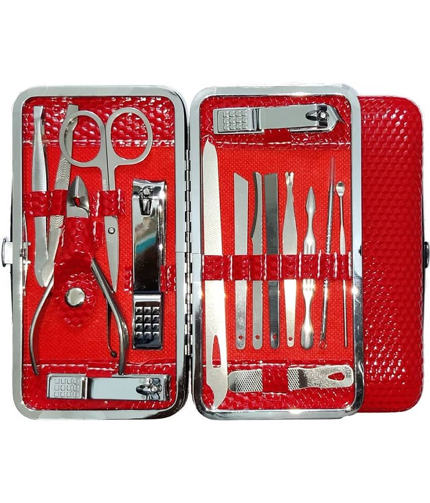 Manicure Pedicure Set Nail Clippers 16 Pcs Stainless Steel Luxury Nail Grooming Set Professional Nail Scissors Grooming Kits, Nail Tools