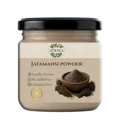 Atrika Jatamansi Root Powder,100 g | For Strong, Shiny, and Silky Hair | For Dandruff & Spilt Ends Free Hair | Moisturizes Scalp