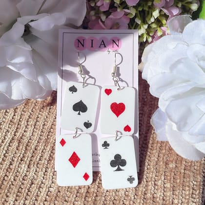 Poker Earrings
