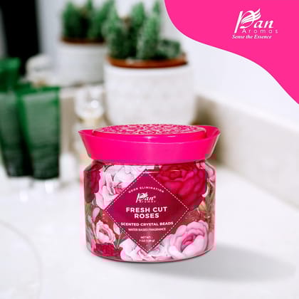 Gel Bead Air Freshener- Fresh Cut Roses (198 gms)-Fresh Cut Roses