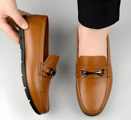 Mens Classic Slip On Loafer Shoes Comfortable Casual Fashion Footwear for Office Walking Driving Party and Daily Wear Lightweight Soft Loafers for Men