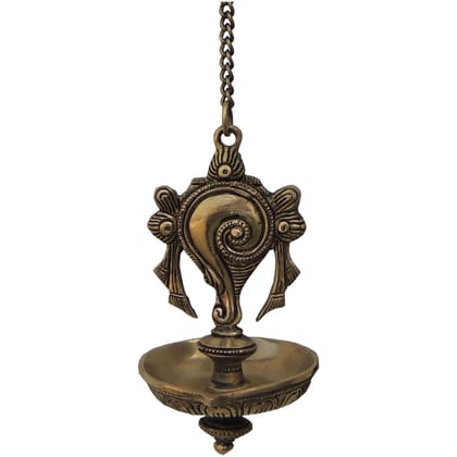 Brass Wall Hanging Shank Antique Deepak (BSMAS898 B)