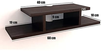 DAS Wall Mount TV Entertainment Unit with Set Top Box Stand Wenge (Ideal for 24" to 32") Screen - Lewis (Engineered Wood) DAS Wall Mount TV Entertainment Unit with Set Top Box Stand Wenge (Ideal for 24" to 32") Screen - Lewis (Engineered Wood)