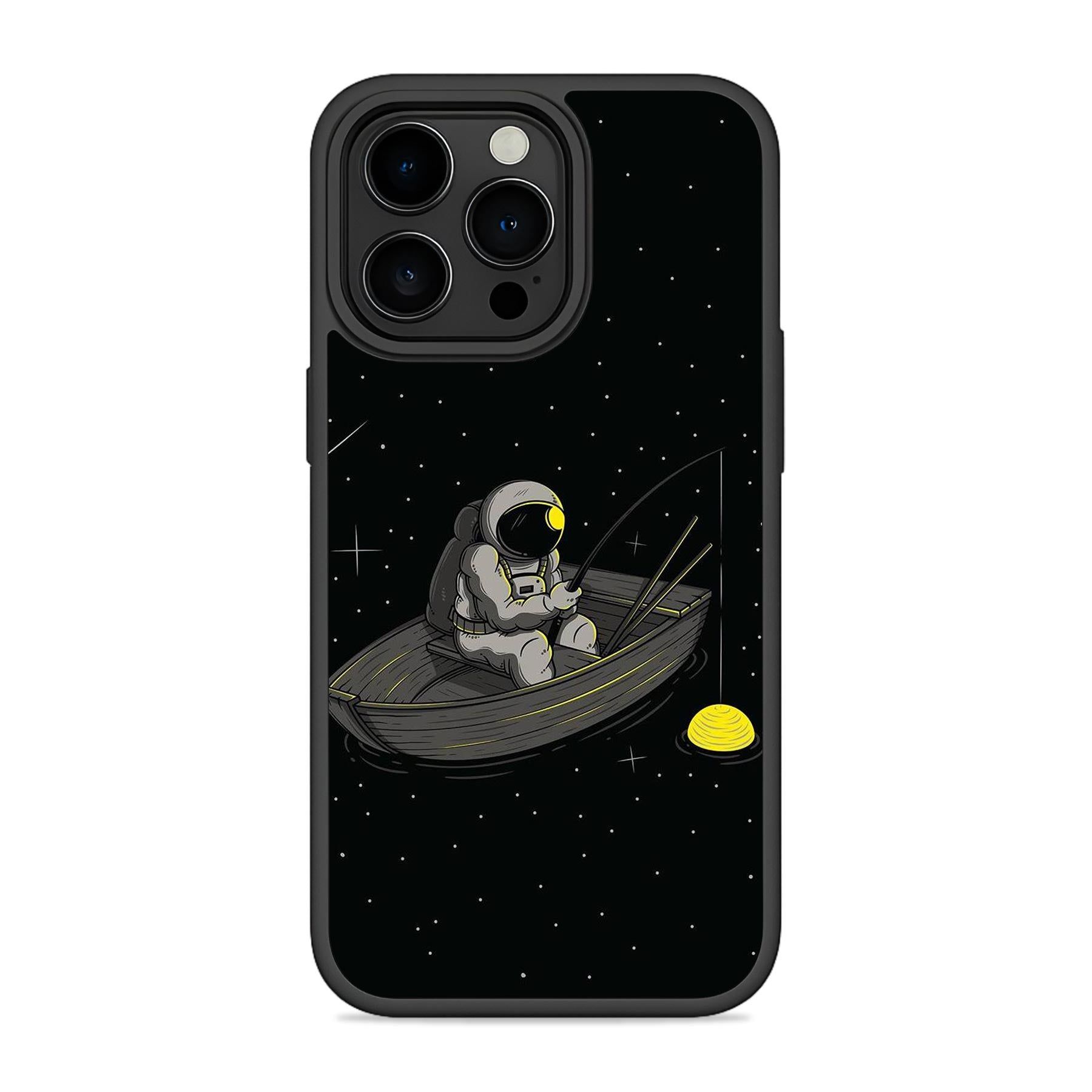 Astronaut Fishing Mobile Bumper Cover