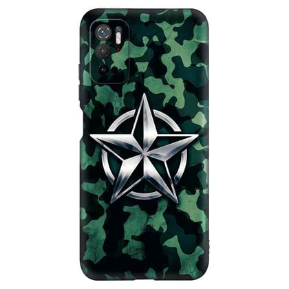 camouflage Captain POCO M3 PRO Premium Embossed Mobile cover
