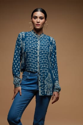 Blue Color Shirt-XS