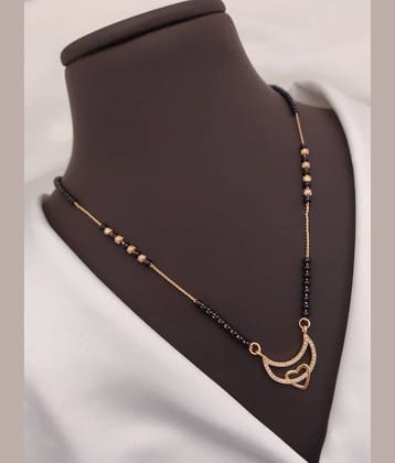 Shivay Fashion Rose Gold Mangalsutra ( Pack of 1 )