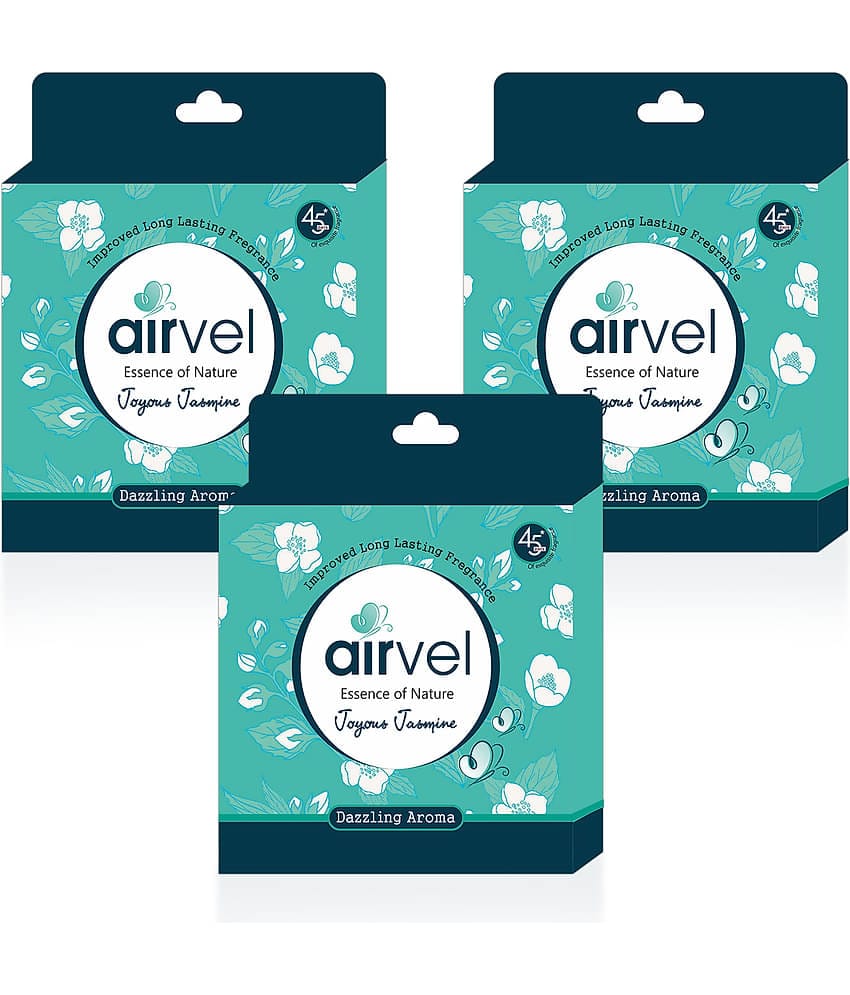 Airvel Bathroom Air Freshener Blocks Jasmine Fragrance for Home & Office Use 75g ( Pack of 3 )