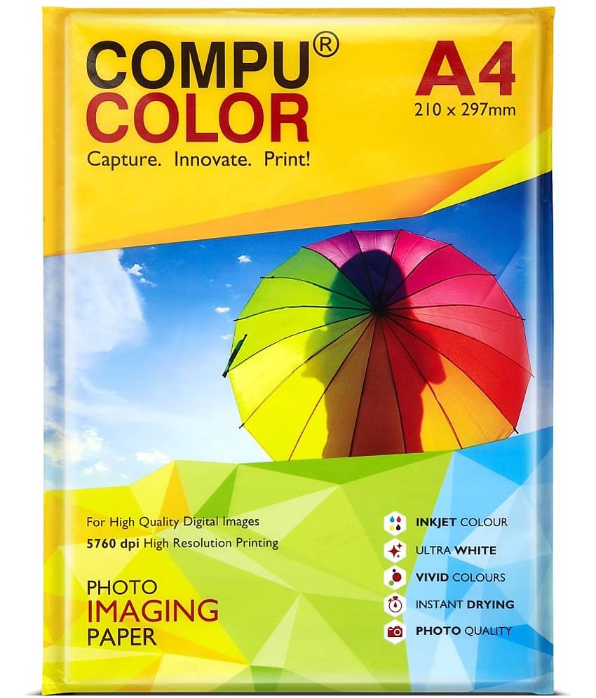 COMPUCOLOR RESIN COATED ULTRA Glossy Photo Paper 250 GSM (A4 size, 20 sheets)
