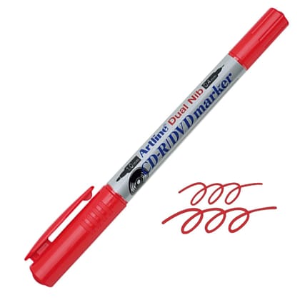 Artline CD-R/DVD marker Dual Nib Pack of 12 (Red Colours) | Professional marker for writing on your CD-R and DVDs Artline CD-R/DVD marker Dual Nib Pack of 12 (Red Colours) | Professional marker for writing on your CD-R and DVDs
