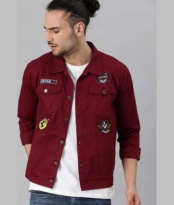 VOGATI Denim Men's Denim Jacket - Black ( Pack of 1 )