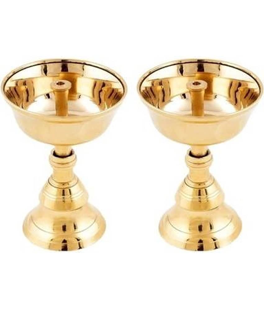 Heaven Decor Brass Table Diya - Pack of 2