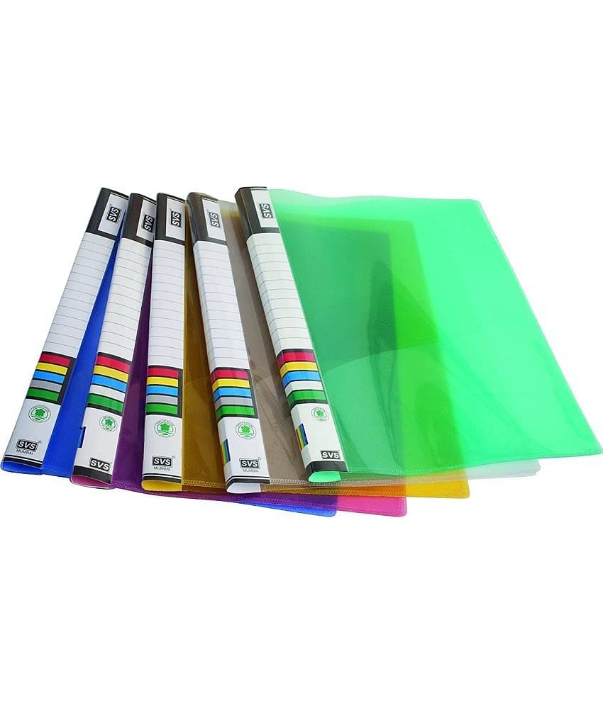 Transparent File Folder Case, Report File A4 Size Presentation File/Report File Super Line Transparent Report File, File Folder for Document (Pack.5