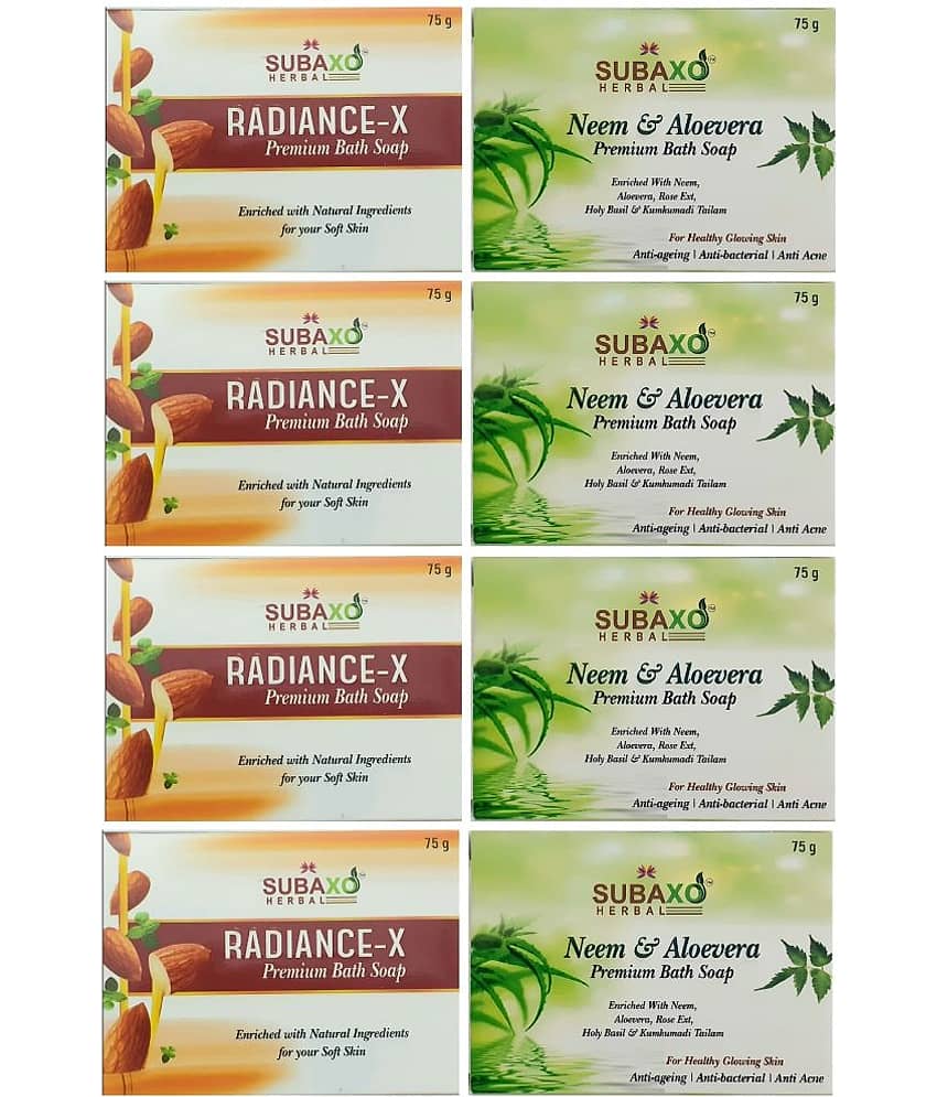 Subaxo - Antibacterial Soap for All Skin Type ( Pack of 8 )