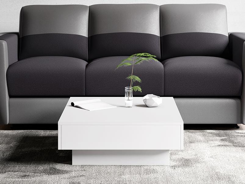Concord Coffee Table - MDF+ White PU Coating, White Color
