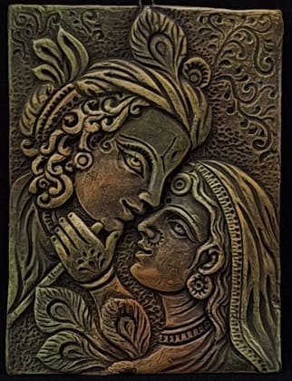 Radha Krishna Wall plate