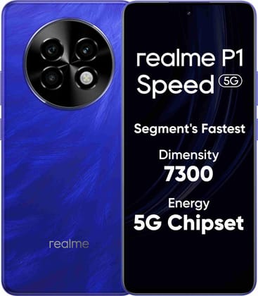 realme P1 Speed 5G (Brushed Blue, 12GB RAM, 256GB Storage)| 24GB DRAM | Expandable Upto 2TB | 6.67" Full HD+ Display | 50MP + 2MP Rear Camera | 16MP Front Camera | Dimensity 7300 Energy Processor realme P1 Speed 5G (Brushed Blue, 12GB RAM, 256GB Storage)
