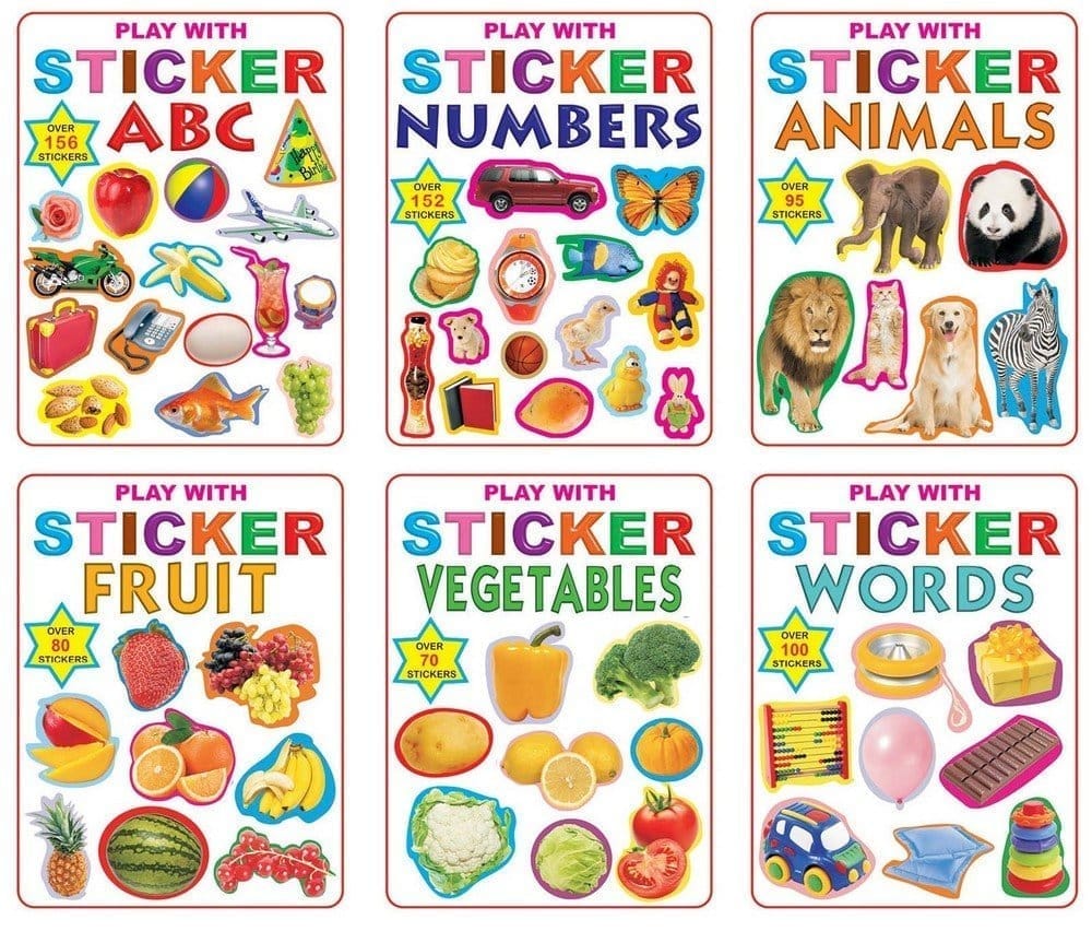 Play with Sticker Book - pack (6 titles) [Paperback] Dreamland Publications