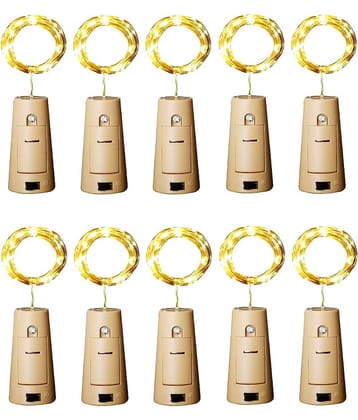 PRANSUNITA Other LED 10 Pack Fairy / String Lights Waterproof Battery ( Pack of 10 )