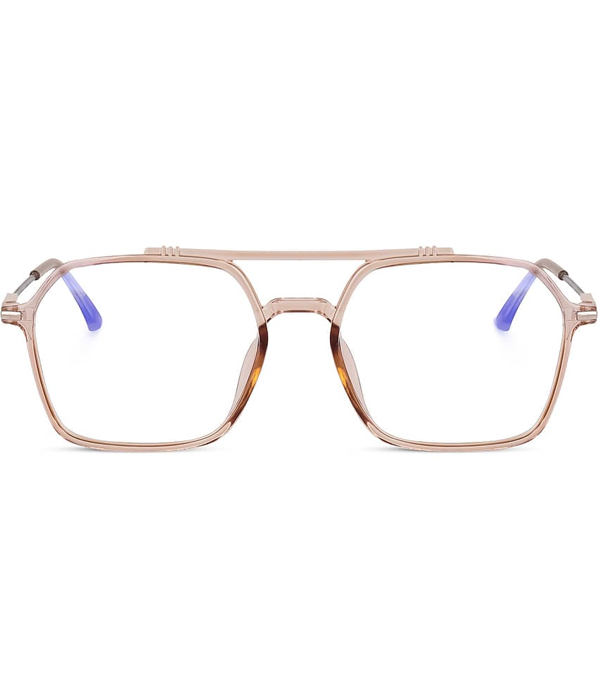 Peter Jones Brown Full Rim Geometric Computer Glasses ( Pack of 1 )