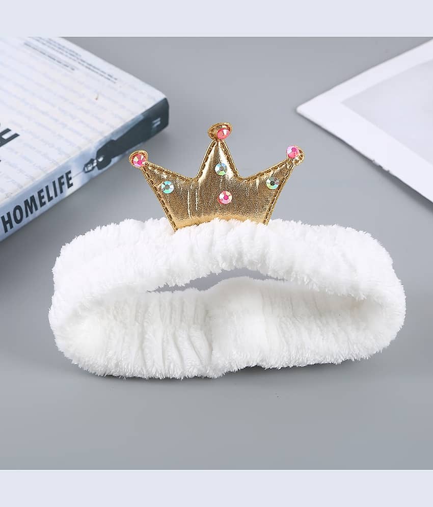 Infispace White Women's Hair Band ( Pack of 1 )
