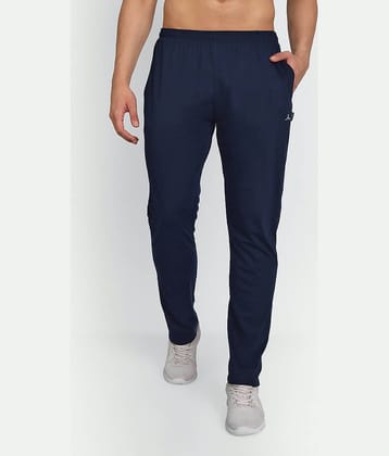 Zeffit - Navy Cotton Blend Men's Trackpants ( Pack of 1 )