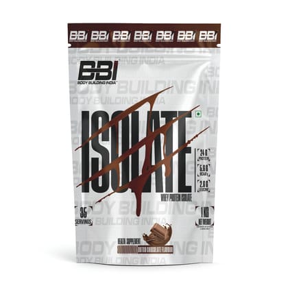 Body Building India BBI ISOLATE Whey Protein Isolate-1 Kg / Dutch Chocolate