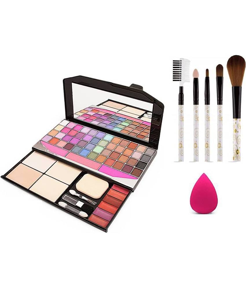 Adbeni 48 Color of Makeup kit With Puff & Brushes Makeup Kit Pack of 3 63