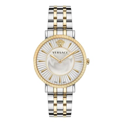 Versace Women 38 mm Size Silver Dial Analog Watch- VEJL00622-Silver