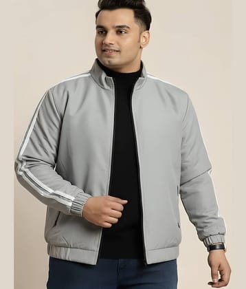 PLUS PARADISE Polyester Men's Windcheater Jacket - Grey ( Pack of 1 )