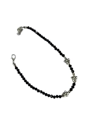 Anklet with Silver Flower Charms Jewelry for Women