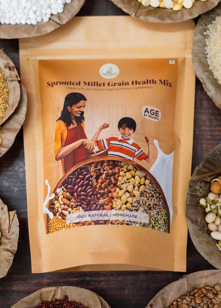 Narchuvai Foods Sprouted Millet Grain Health Mix 500 Gms