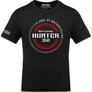 Fastbend Mens Black Printed Cotton Blend Round Neck T-Shirt