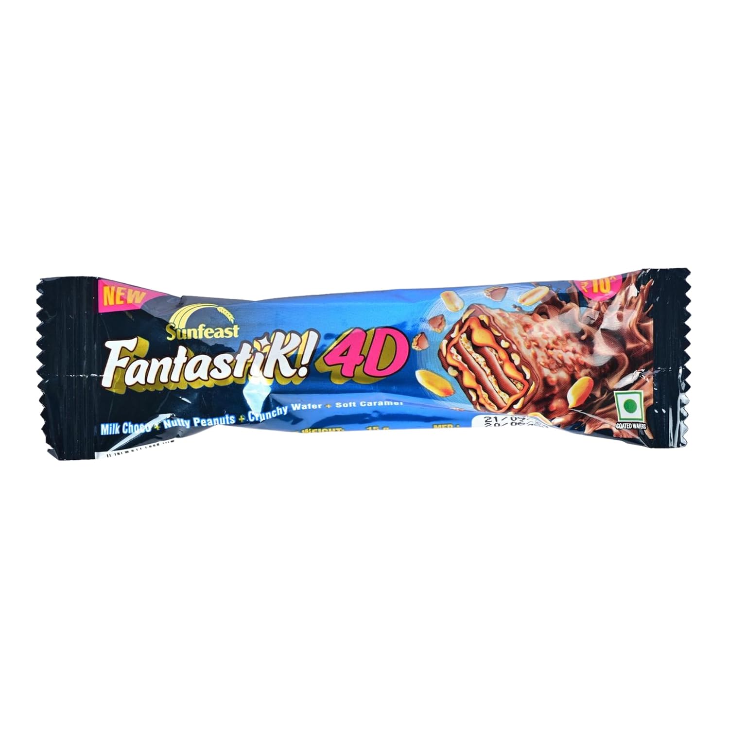 Sunfeast Fantastik 4D Crunchy Wafer Bar, 15 g
