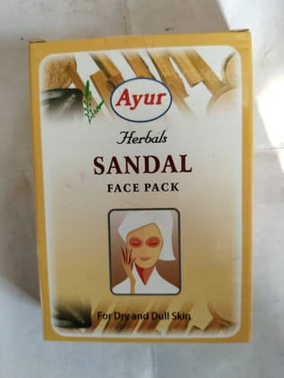 Ayur Herbals Sandal Face pack For dry and dull skin 