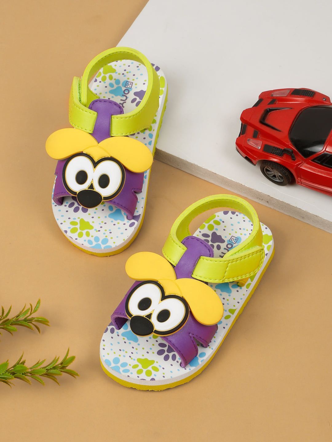 Premium Puppy Artistic Sandals - Lime Green (Unisex)