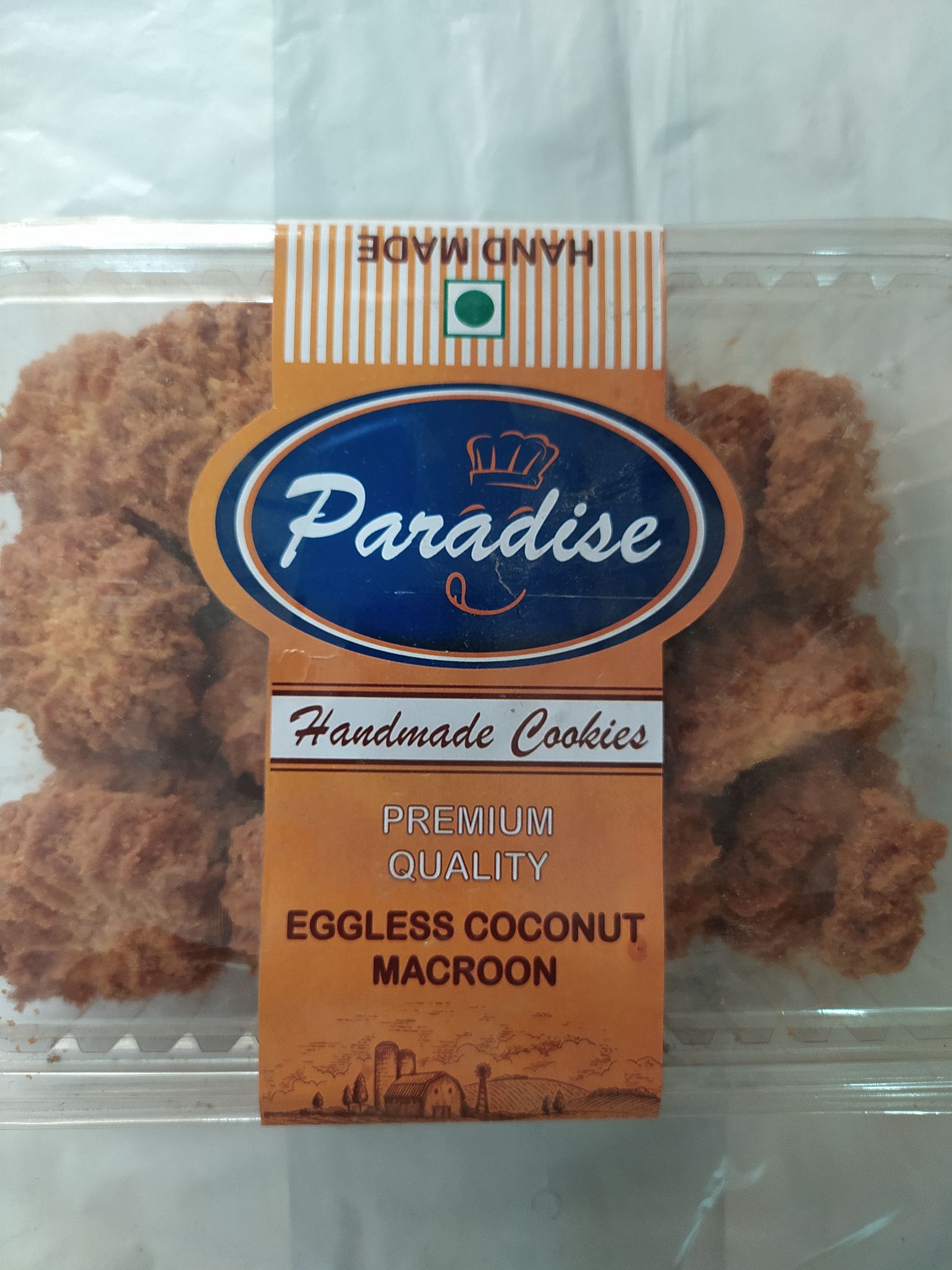 Paradise Handmade cookies Premium Quality Eggless coconut Macroon 