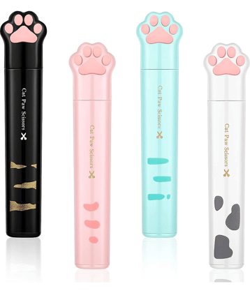 KP2® Multi-Purpose Mini Scissors Portable Functional Scissors Sewing Scissors Lovely Cats Paws Design for Art Crafts Projects