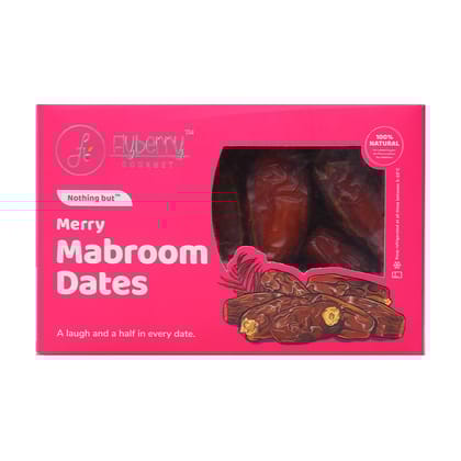 Flyberry Gourmet Mabroom Dates (Khajoor/Khajur) 200g | 100% Natural | Rich in Calcium, Iron and Potassium | Instant Energy