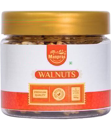 MANPRAS Premium Walnuts 100Gm (Pack of 1)